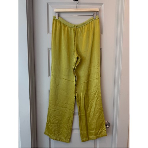 Chartreuse wide leg - chartreuse,